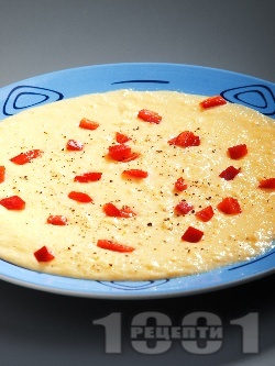 Крем супа от царевица със заквасена сметана - снимка на рецептата